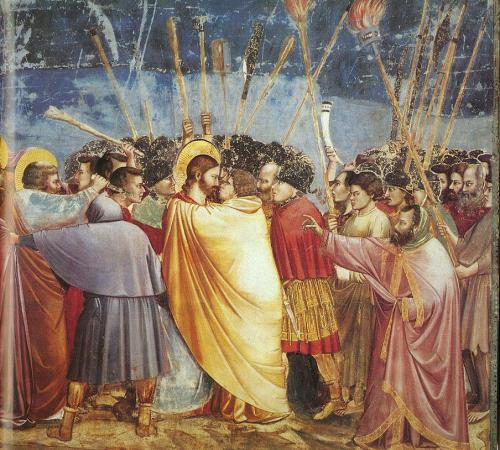 Kiss of Judas from Scrovegni Chapel - Giotto 1303-05