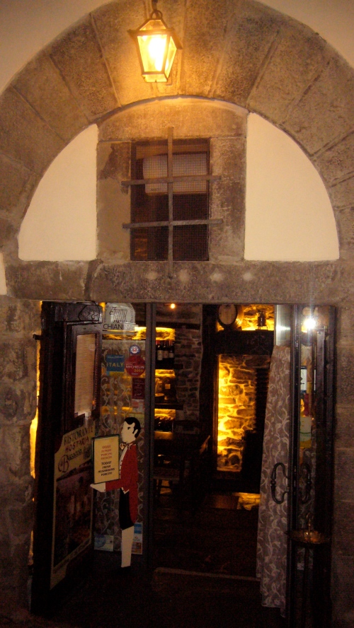 Entrance to Hostaria La Bucaccia